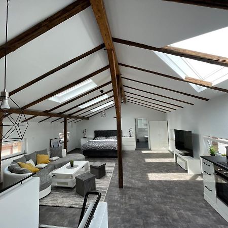 شقة Gleis 13 - The Loft Im Ehemaligen Lokschuppen Bückeburg المظهر الخارجي الصورة