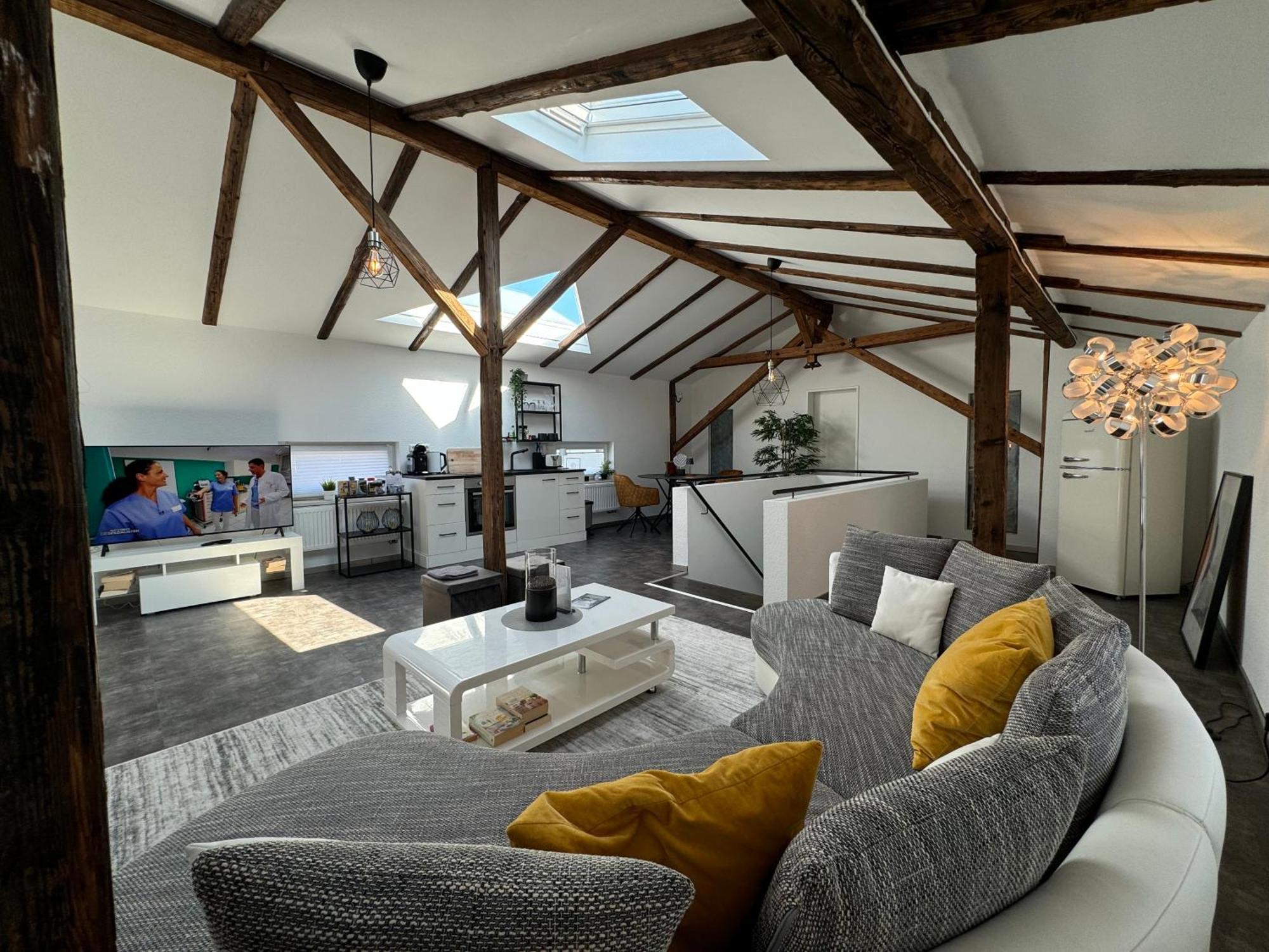 شقة Gleis 13 - The Loft Im Ehemaligen Lokschuppen Bückeburg المظهر الخارجي الصورة