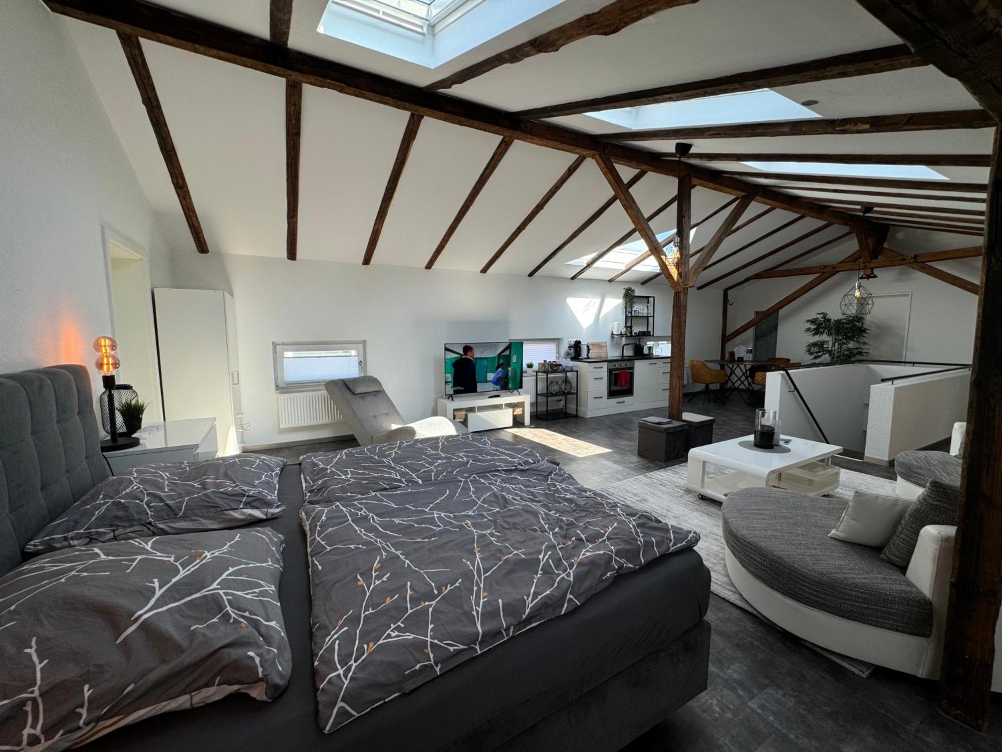 شقة Gleis 13 - The Loft Im Ehemaligen Lokschuppen Bückeburg المظهر الخارجي الصورة